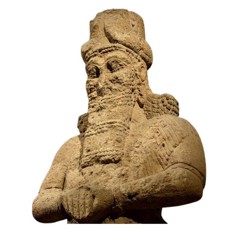 image of top half of Nabu statue of ninevah