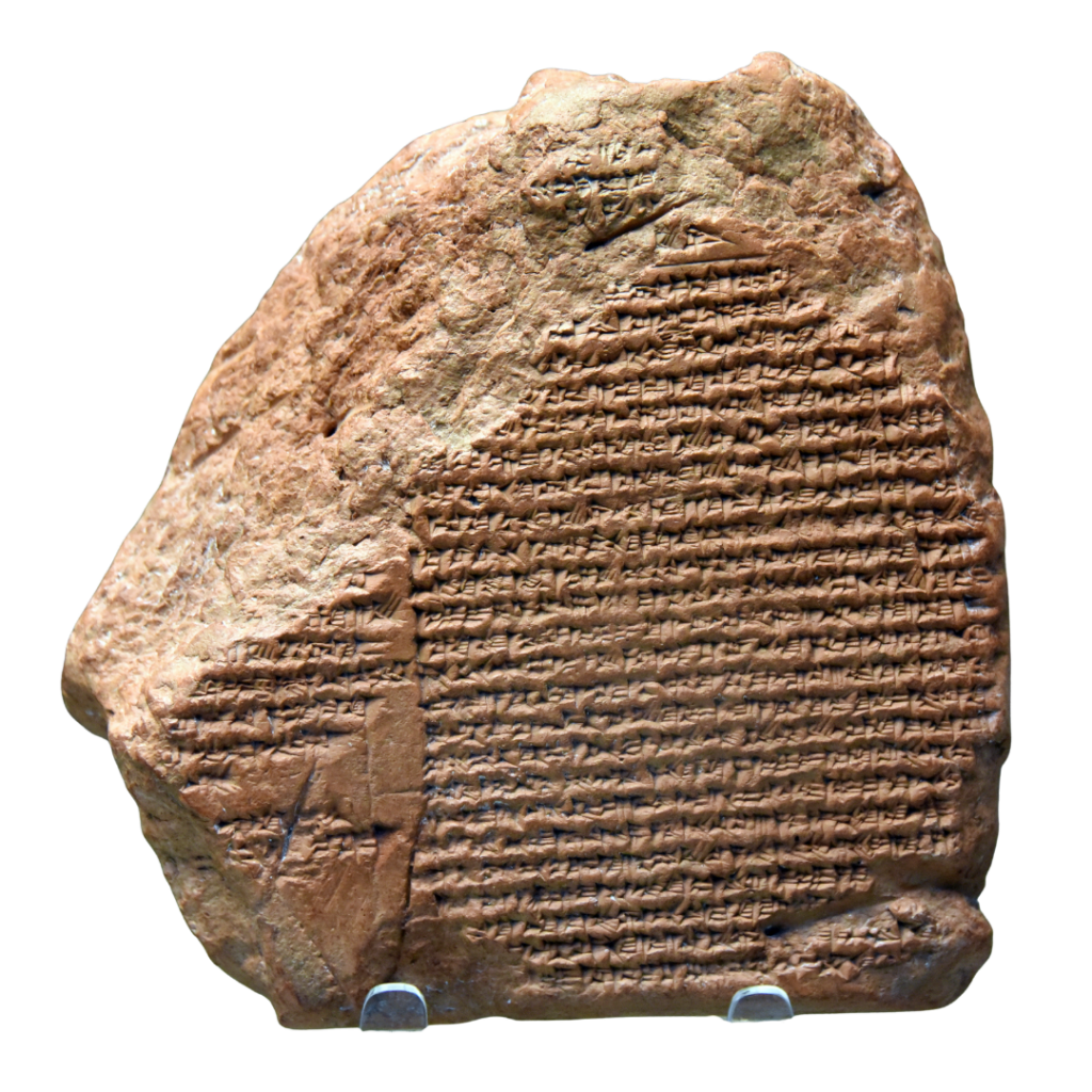 piece of stone with text of Nabonidus Chronicle engraved into it